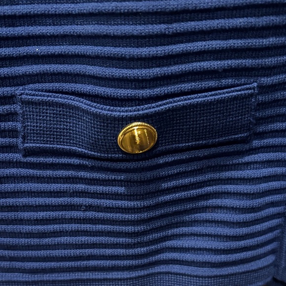 Nwt Ann Taylor Royal Blue Ribbed Cardigan - Picture 5 of 6